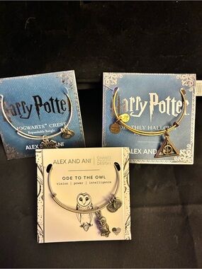 Alex and Ani Multi-Tone Charm Bangles - Silver & Gold